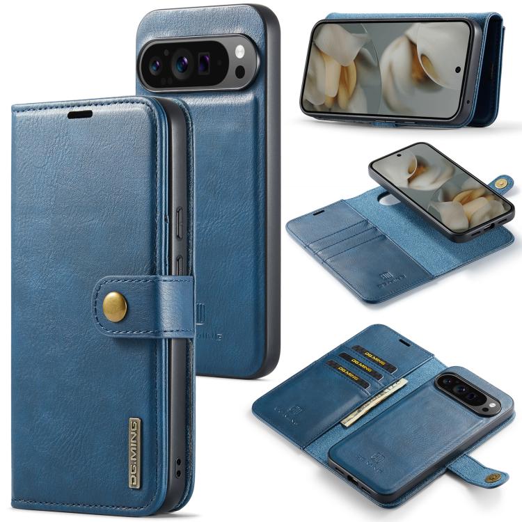 DG.MING Crazy Horse Texture Detachable Magnetic Leather Phone Case, For Google Pixel 8, For Google Pixel 7a