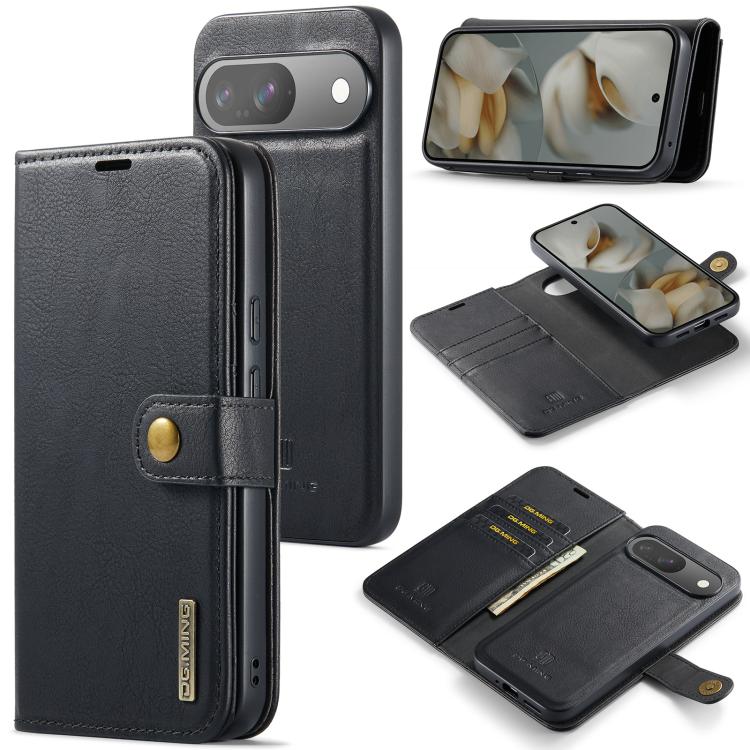 DG.MING Crazy Horse Texture Detachable Magnetic Leather Phone Case, For Google Pixel 8, For Google Pixel 7a