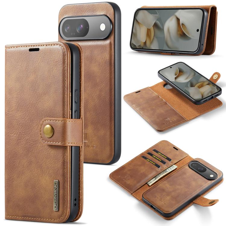 DG.MING Crazy Horse Texture Detachable Magnetic Leather Phone Case, For Google Pixel 8, For Google Pixel 7a