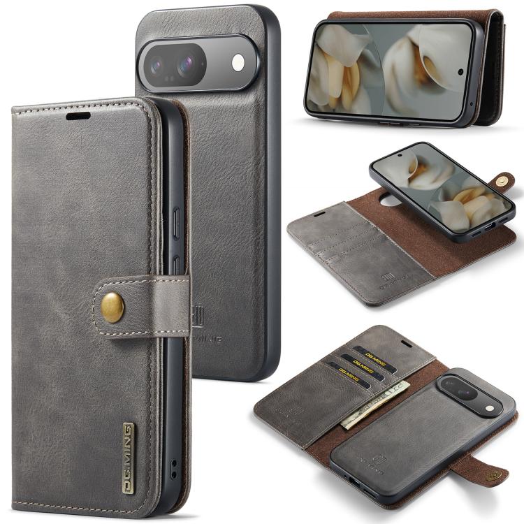 DG.MING Crazy Horse Texture Detachable Magnetic Leather Phone Case, For Google Pixel 8, For Google Pixel 7a