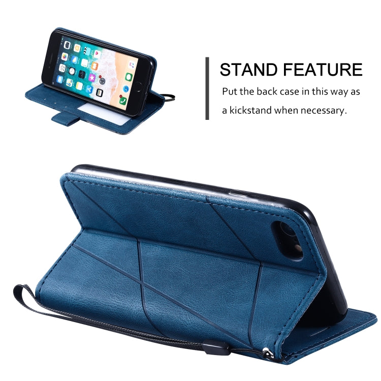 Skin Feel Splicing Horizontal Flip Leather Case with Holder & Card Slots & Wallet & Photo Frame, For iPhone SE 2022 / SE 2020 / 8 / 7, For Xiaomi Redmi Note 8, For Xiaomi Redmi Note 8 Pro