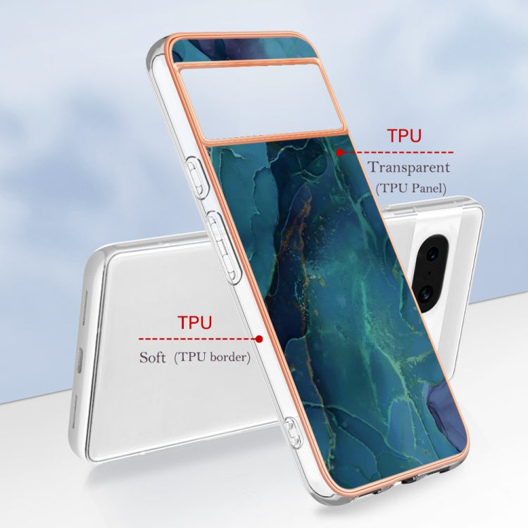 Electroplating Marble Dual-side IMD Phone Case, For Google Pixel 8, For Google Pixel 7a
