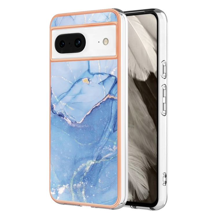 Electroplating Marble Dual-side IMD Phone Case, For Google Pixel 8, For Google Pixel 7a
