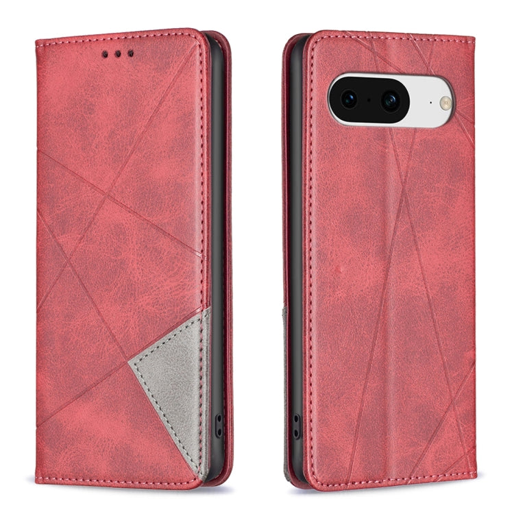 Rhombus Texture Magnetic Leather Phone Case, For Google Pixel 8 Pro, For Google Pixel 8