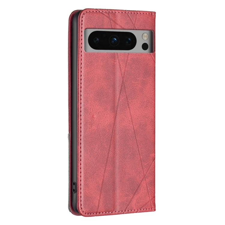 Rhombus Texture Magnetic Leather Phone Case, For Google Pixel 8 Pro, For Google Pixel 8