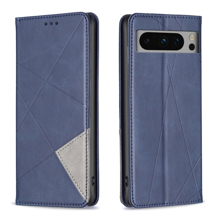 Rhombus Texture Magnetic Leather Phone Case, For Google Pixel 8 Pro, For Google Pixel 8