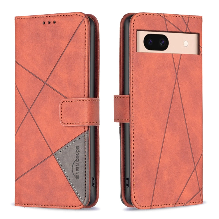 Magnetic Buckle Rhombus Texture Leather Phone Case, For Google Pixel 8a, For Google Pixel 8 Pro, For Google Pixel 8