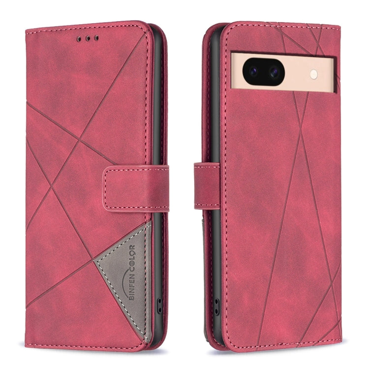 Magnetic Buckle Rhombus Texture Leather Phone Case, For Google Pixel 8a, For Google Pixel 8 Pro, For Google Pixel 8