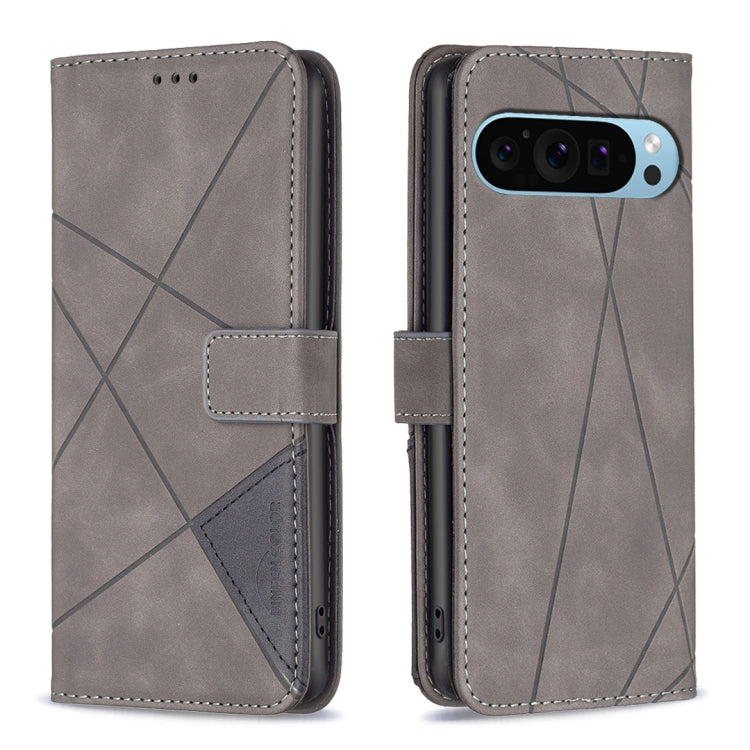 Magnetic Buckle Rhombus Texture Leather Phone Case, For Google Pixel 9 Pro, For Google Pixel 9, For Google Pixel 8a, For Google Pixel 8 Pro