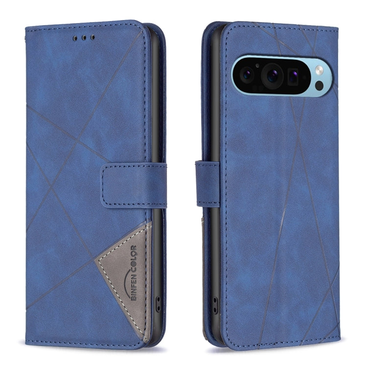 Magnetic Buckle Rhombus Texture Leather Phone Case, For Google Pixel 10a, For Google Pixel 9A, For Google Pixel 9 Pro, For Google Pixel 9