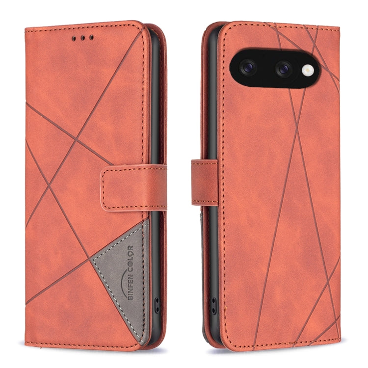 Magnetic Buckle Rhombus Texture Leather Phone Case, For Google Pixel 10a, For Google Pixel 9A, For Google Pixel 9 Pro, For Google Pixel 9