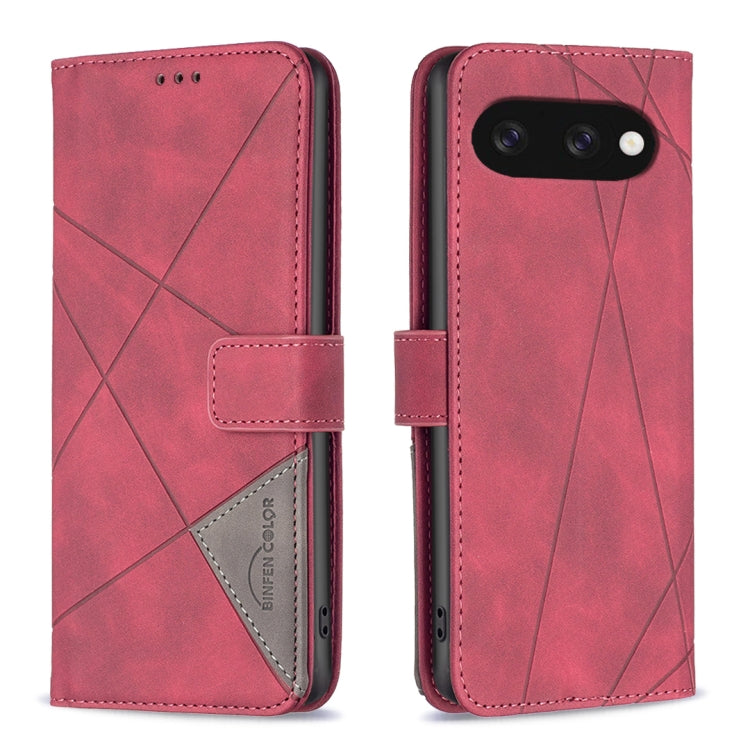Magnetic Buckle Rhombus Texture Leather Phone Case, For Google Pixel 10a, For Google Pixel 9A, For Google Pixel 9 Pro, For Google Pixel 9
