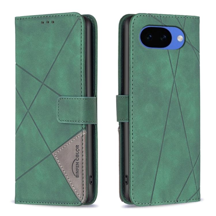 Magnetic Buckle Rhombus Texture Leather Phone Case, For Google Pixel 10a, For Google Pixel 9A, For Google Pixel 9 Pro, For Google Pixel 9