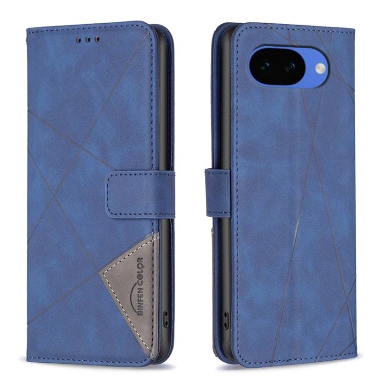 Magnetic Buckle Rhombus Texture Leather Phone Case, For Google Pixel 10a, For Google Pixel 9A, For Google Pixel 9 Pro, For Google Pixel 9