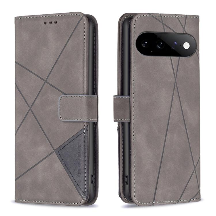 Magnetic Buckle Rhombus Texture Leather Phone Case, For Google Pixel 10a, For Google Pixel 9A, For Google Pixel 9 Pro, For Google Pixel 9