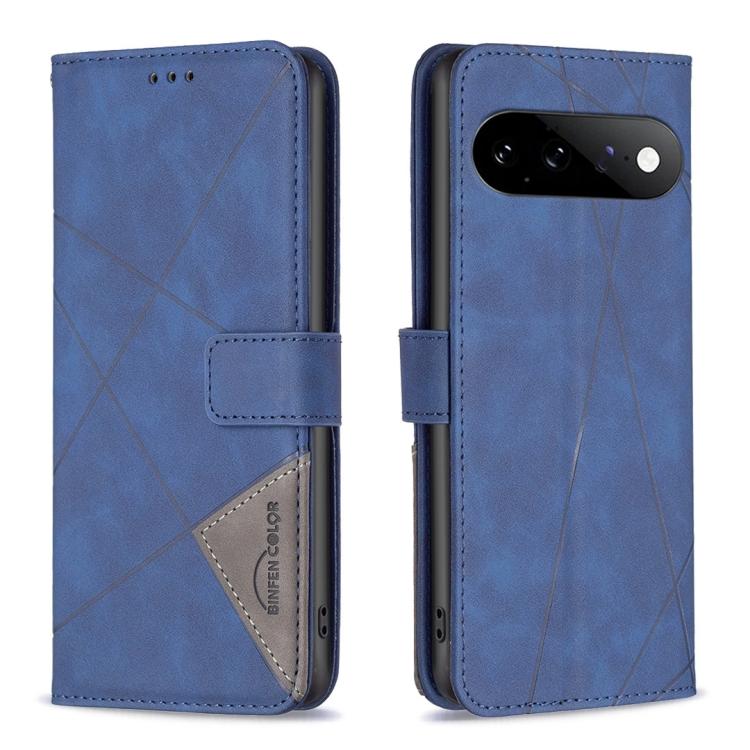Magnetic Buckle Rhombus Texture Leather Phone Case, For Google Pixel 10a, For Google Pixel 9A, For Google Pixel 9 Pro, For Google Pixel 9