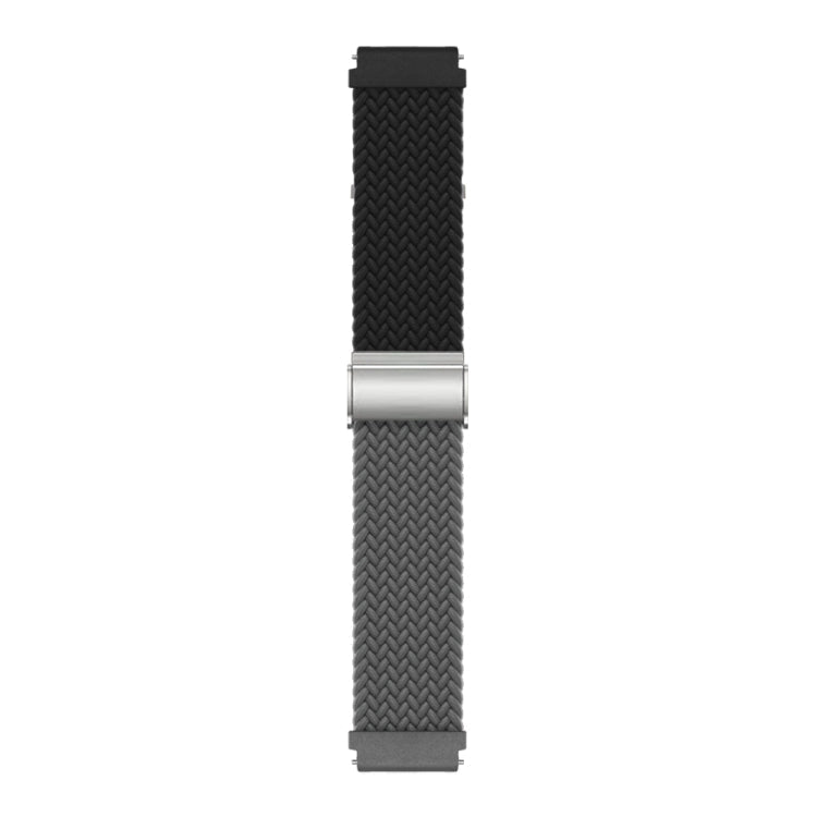 Buckle Braided Nylon Watch Band, 22mm