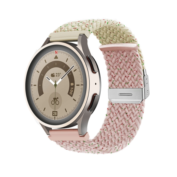 Buckle Braided Nylon Watch Band, 22mm