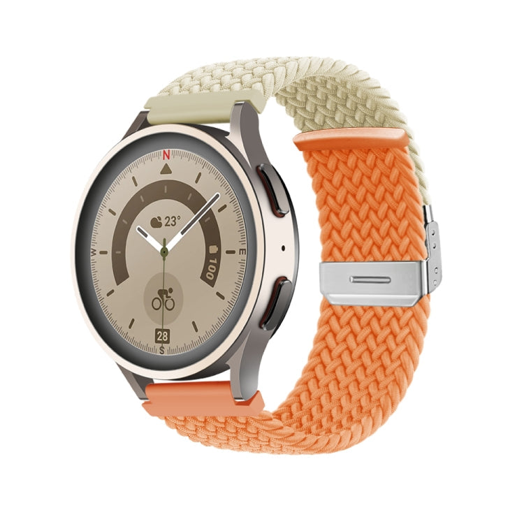 Buckle Braided Nylon Watch Band, 22mm