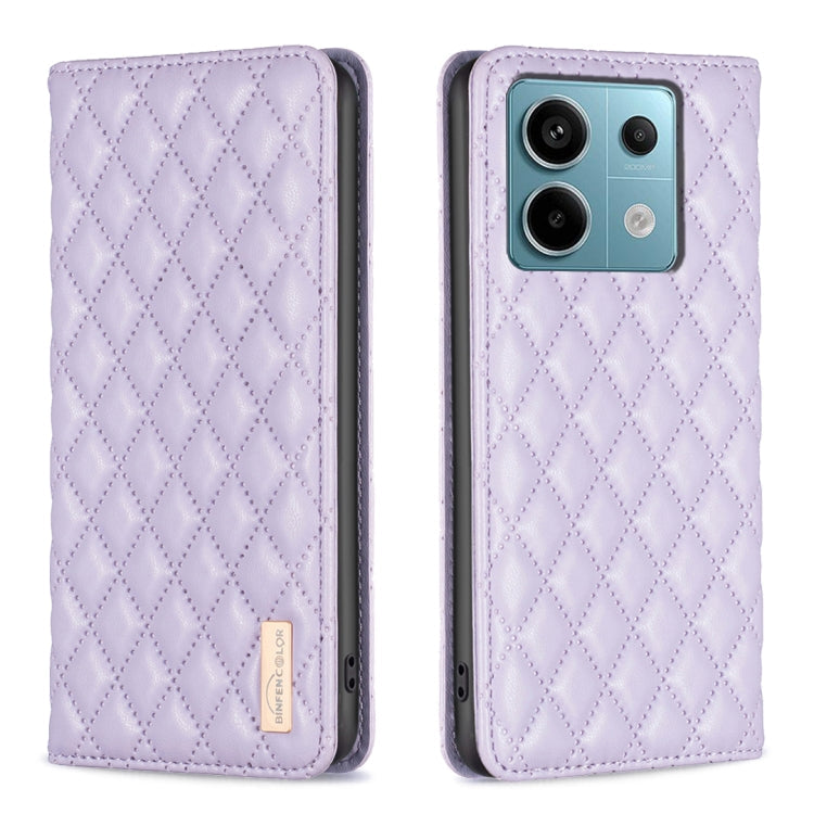 Diamond Lattice Magnetic Leather Flip Phone Case, For Xiaomi Redmi Note 13 Pro+ 5G, For Xiaomi Redmi Note 13 Pro 5G, For Xiaomi 13T / 13T Pro / Redmi K60 Ultra, For Xiaomi Redmi K70 / K70 Pro