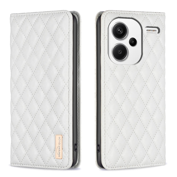 Diamond Lattice Magnetic Leather Flip Phone Case, For Xiaomi Redmi Note 13 Pro+ 5G, For Xiaomi Redmi Note 13 Pro 5G, For Xiaomi 13T / 13T Pro / Redmi K60 Ultra, For Xiaomi Redmi K70 / K70 Pro