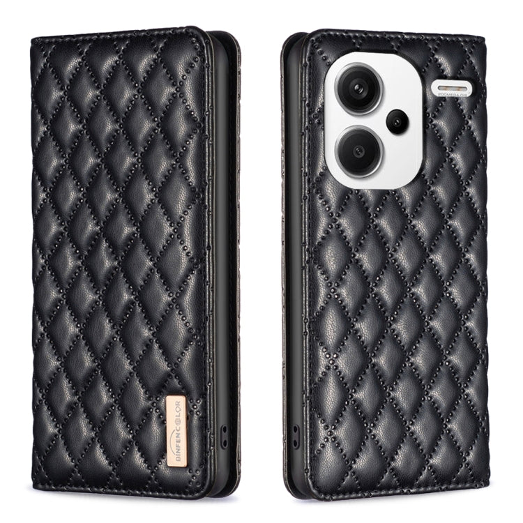 Diamond Lattice Magnetic Leather Flip Phone Case, For Xiaomi Redmi Note 13 Pro+ 5G, For Xiaomi Redmi Note 13 Pro 5G, For Xiaomi 13T / 13T Pro / Redmi K60 Ultra, For Xiaomi Redmi K70 / K70 Pro