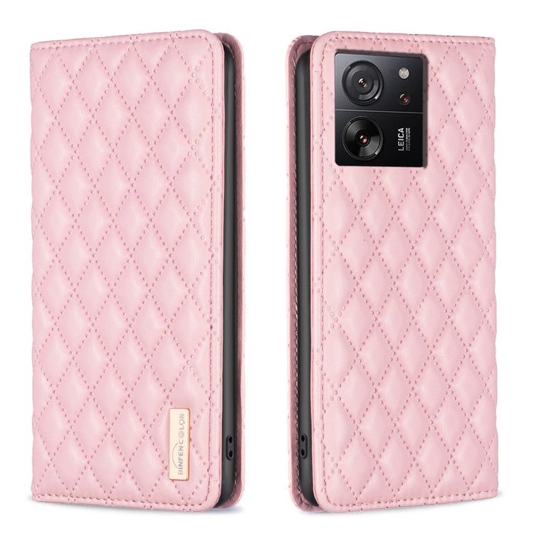 Diamond Lattice Magnetic Leather Flip Phone Case, For Xiaomi Redmi Note 13 Pro+ 5G, For Xiaomi Redmi Note 13 Pro 5G, For Xiaomi 13T / 13T Pro / Redmi K60 Ultra, For Xiaomi Redmi K70 / K70 Pro