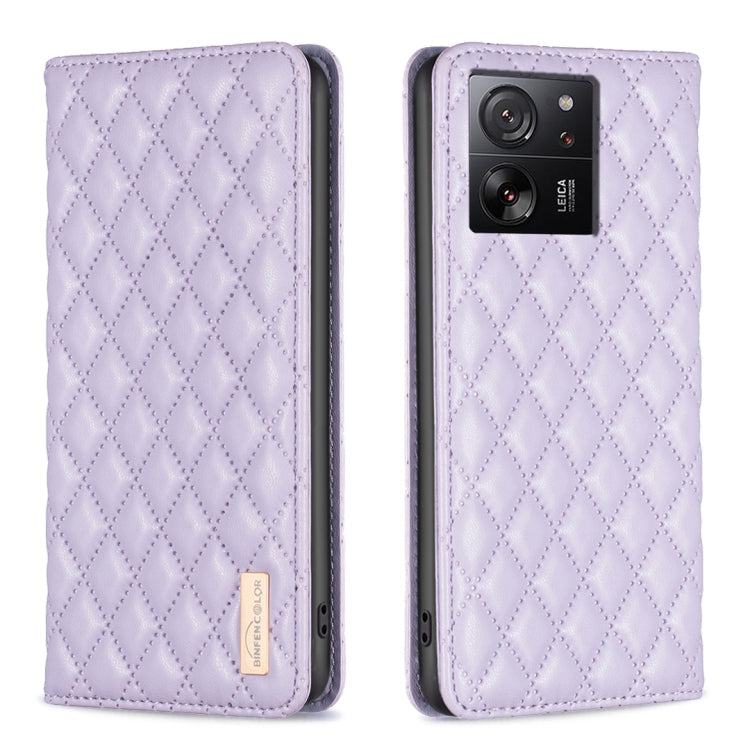 Diamond Lattice Magnetic Leather Flip Phone Case, For Xiaomi Redmi Note 13 Pro+ 5G, For Xiaomi Redmi Note 13 Pro 5G, For Xiaomi 13T / 13T Pro / Redmi K60 Ultra, For Xiaomi Redmi K70 / K70 Pro