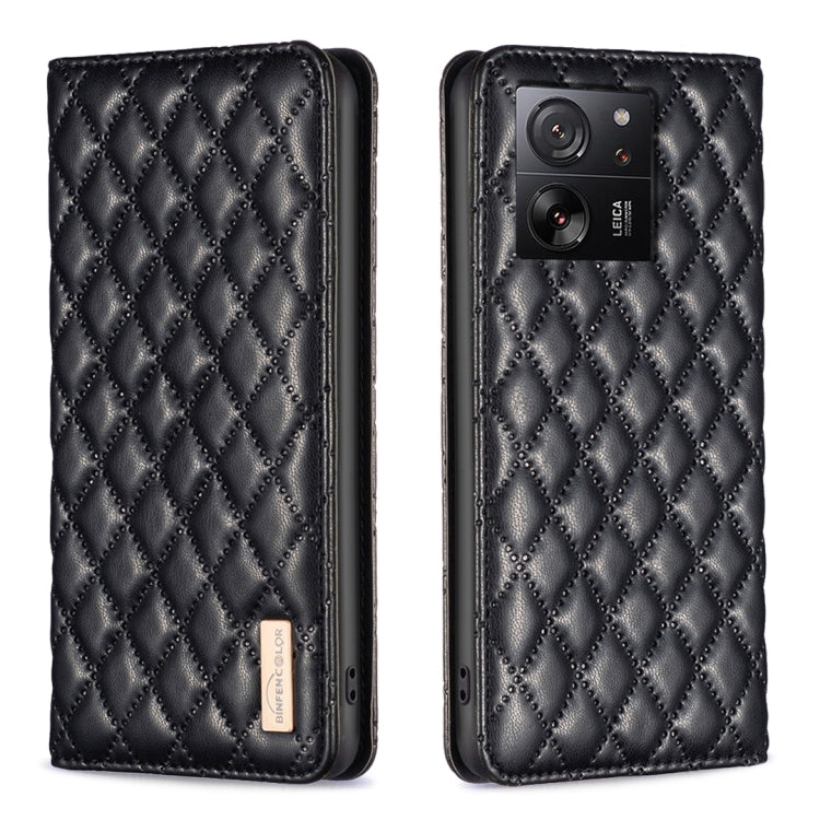 Diamond Lattice Magnetic Leather Flip Phone Case, For Xiaomi Redmi Note 13 Pro+ 5G, For Xiaomi Redmi Note 13 Pro 5G, For Xiaomi 13T / 13T Pro / Redmi K60 Ultra, For Xiaomi Redmi K70 / K70 Pro