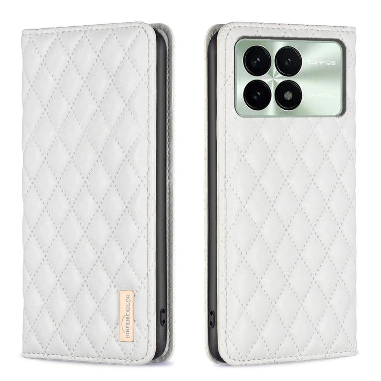 Diamond Lattice Magnetic Leather Flip Phone Case, For Xiaomi Redmi Note 13 Pro+ 5G, For Xiaomi Redmi Note 13 Pro 5G, For Xiaomi 13T / 13T Pro / Redmi K60 Ultra, For Xiaomi Redmi K70 / K70 Pro