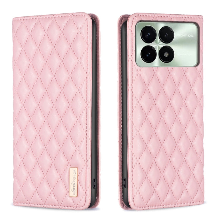 Diamond Lattice Magnetic Leather Flip Phone Case, For Xiaomi Redmi Note 13 Pro+ 5G, For Xiaomi Redmi Note 13 Pro 5G, For Xiaomi 13T / 13T Pro / Redmi K60 Ultra, For Xiaomi Redmi K70 / K70 Pro