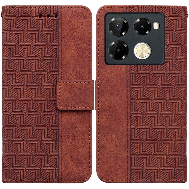 Geometric Embossed Leather Phone Case, For Infinix Note 40 5G, For Infinix GT 20 Pro, For Infinix Note 40 Pro 5G / 40 Pro 4G, For Infinix Note 40 Pro+