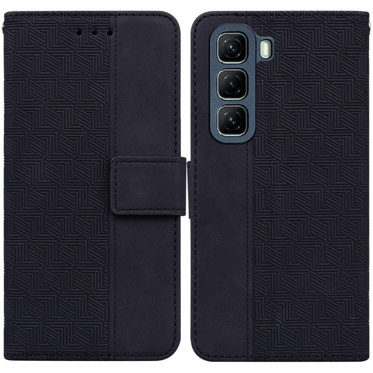Geometric Embossed Leather Phone Case, For Infinix Hot 50 Pro+ 4G, For Infinix Hot 50 4G, For Infinix Hot 50 5G, For Infinix Zero 40 4G / 5G