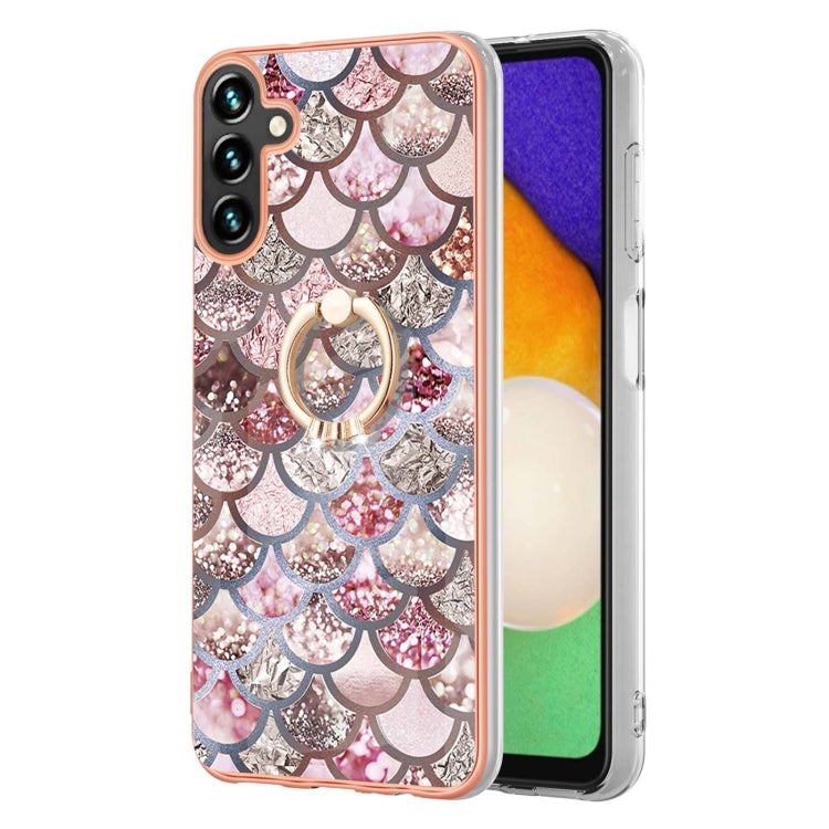 Electroplating IMD TPU Phone Case with Ring, For Samsung Galaxy A55 5G, For Samsung Galaxy A35 5G, For Samsung Galaxy A15 5G, For Samsung Galaxy A05