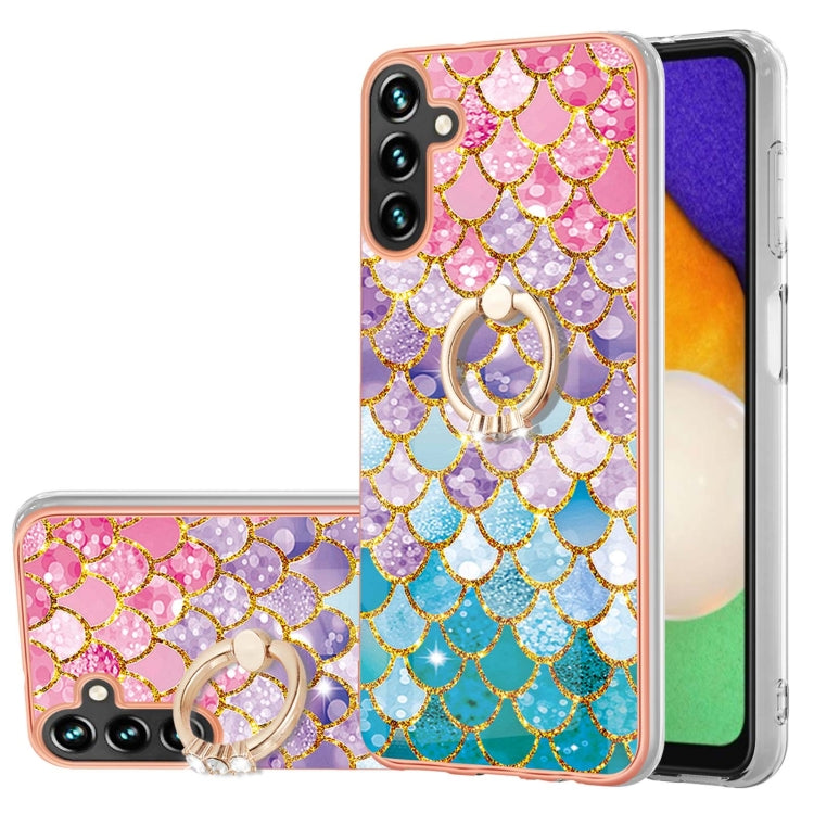 Electroplating IMD TPU Phone Case with Ring, For Samsung Galaxy A55 5G, For Samsung Galaxy A35 5G, For Samsung Galaxy A15 5G, For Samsung Galaxy A05