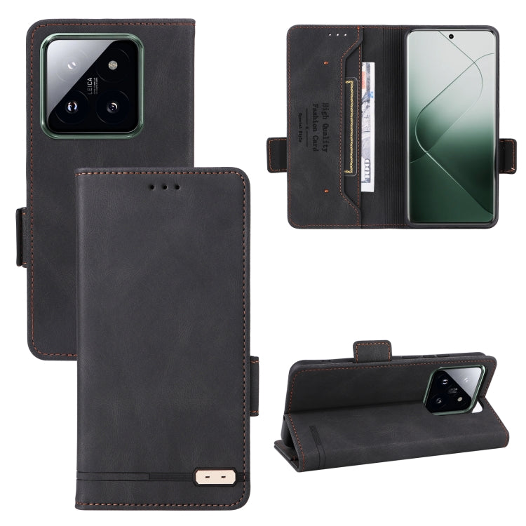 Magnetic Clasp Leather Phone Case, For Xiaomi Redmi Note 13 Pro 4G, For Xiaomi Redmi K70E 5G, For Xiaomi Redmi Note 13R Pro, For Xiaomi 14 Pro