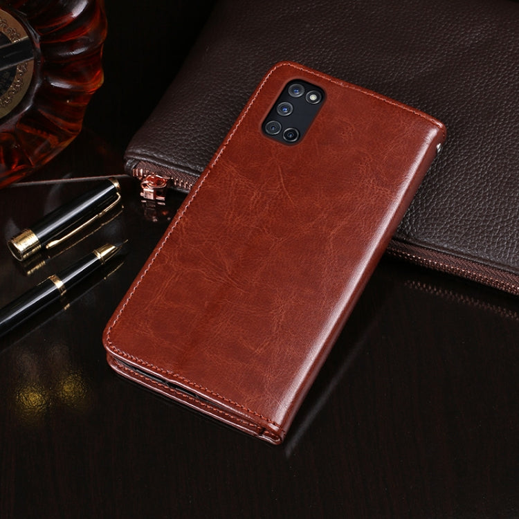 idewei 30053A Crazy Horse Texture Horizontal Flip Leather Case with Holder & Card Slots & Wallet, For OPPO A52, For OPPO A92s, For OPPO Ace2