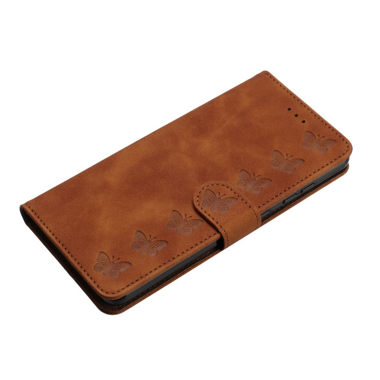 Seven Butterflies Embossed Leather Phone Case, For iPhone 16, For iPhone 15 Pro Max, For iPhone 15 Pro, For iPhone 15 Plus