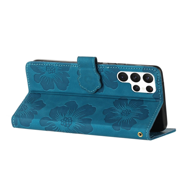 Flower Embossing Pattern Leather Phone Case, For Samsung Galaxy S22 Ultra 5G, For Samsung Galaxy S21 5G, For Samsung Galaxy S21+ 5G, For Samsung Galaxy S21 Ultra 5G