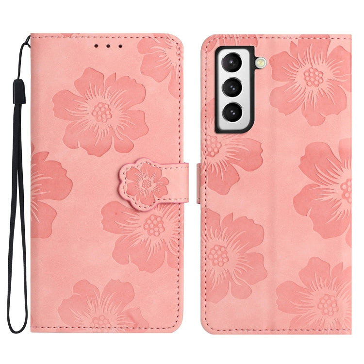 Flower Embossing Pattern Leather Phone Case, For Samsung Galaxy S22 Ultra 5G, For Samsung Galaxy S21 5G, For Samsung Galaxy S21+ 5G, For Samsung Galaxy S21 Ultra 5G