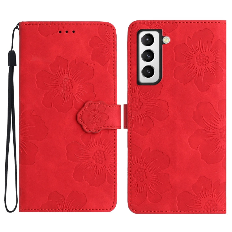 Flower Embossing Pattern Leather Phone Case, For Samsung Galaxy S22 Ultra 5G, For Samsung Galaxy S21 5G, For Samsung Galaxy S21+ 5G, For Samsung Galaxy S21 Ultra 5G