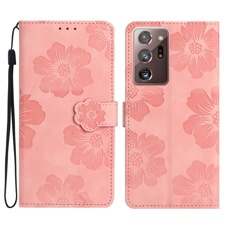 Flower Embossing Pattern Leather Phone Case, For Samsung Galaxy Note20, For Samsung Galaxy Note20 Ultra, For Samsung Galaxy Note10, For Samsung Galaxy Note10+