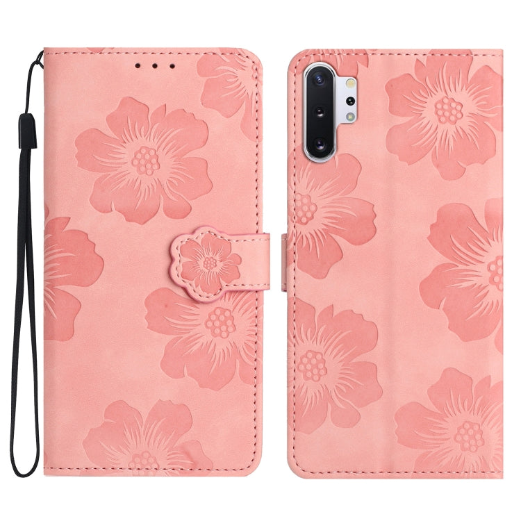 Flower Embossing Pattern Leather Phone Case, For Samsung Galaxy Note20, For Samsung Galaxy Note20 Ultra, For Samsung Galaxy Note10, For Samsung Galaxy Note10+
