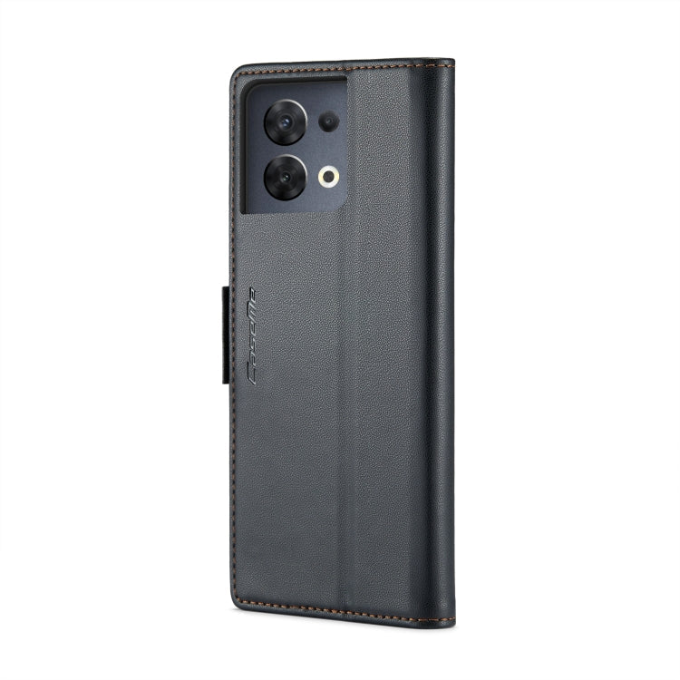 CaseMe 023 Butterfly Buckle Litchi Texture RFID Anti-theft Leather Phone Case, For OPPO Reno8 5G Global, For OPPO A96 4G Global/A36 4G/K10 4G/A76 4G
