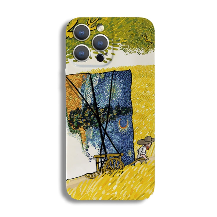 Precise Hole Oil Painting Pattern PC Phone Case, For iPhone SE 2022 / 2020 / 8 / 7, For iPhone 13 Pro Max