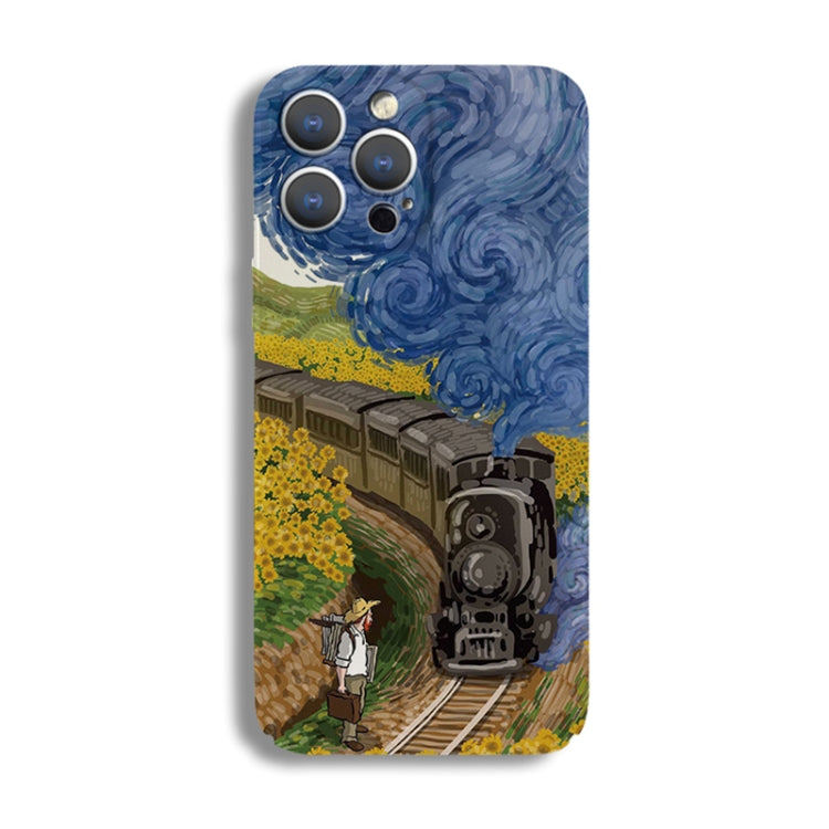 Precise Hole Oil Painting Pattern PC Phone Case, For iPhone XS Max, For iPhone 8 Plus / 7 Plus
