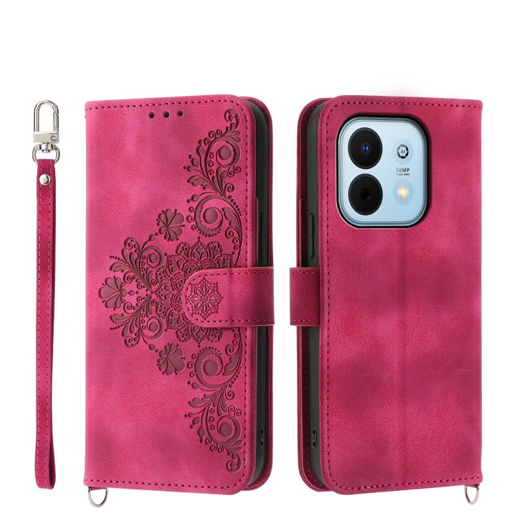 Skin Feel Flowers Embossed Wallet Leather Phone Case, For Huawei Enjoy 90 / Enjoy 90 Plus / nova Y74, For Huawei nova 14 Ultra, For Huawei nova 14 Pro, For Huawei nova 14