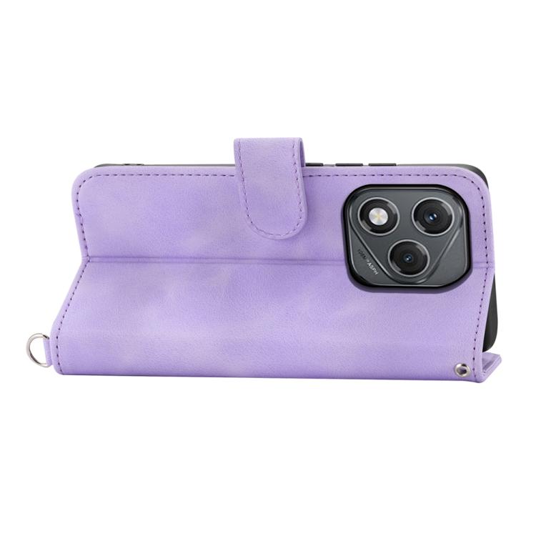 Skin Feel Flowers Embossed Wallet Leather Phone Case, For Honor 400 Global 156.5mm, For Honor X8c 4G, For Honor X9c Global / Magic7 Lite, For Honor 300 Pro / 300 Ultra
