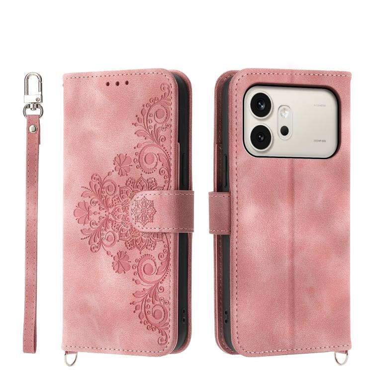 Skin Feel Flowers Embossed Wallet Leather Phone Case, For Honor X9d 5G / X70 5G, For Honor X6c 4G / X5b / X5b Plus, For Honor 400 Pro Global 160.8mm, For Honor 400 Lite Global