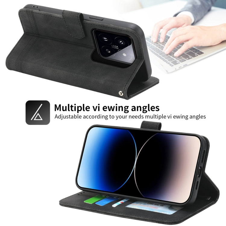 Dierfeng Dream Line TPU + PU Leather Phone Case, For Xiaomi 14 Pro, For Xiaomi 14, For Xiaomi Redmi Note 13 5G, For Xiaomi Redmi 13C